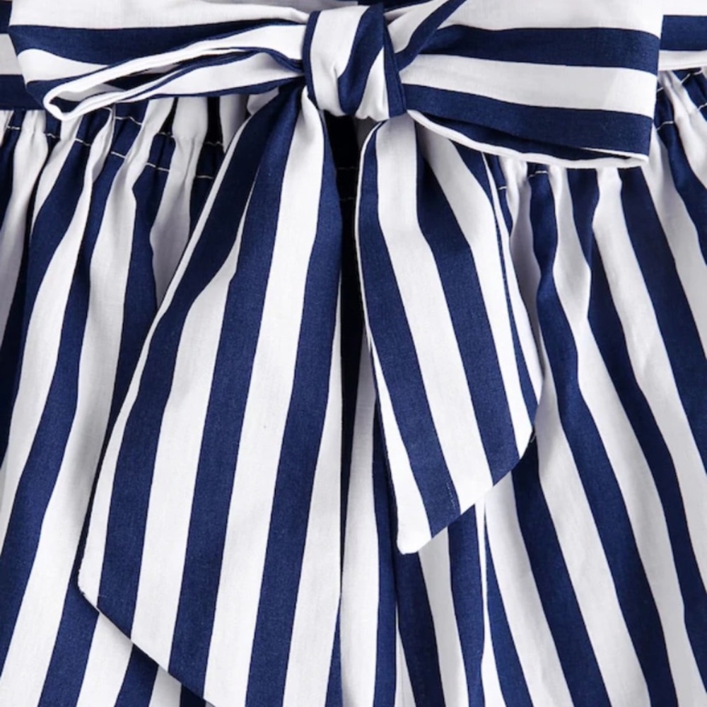 NWT striped blue and white bag shorts - Picture 2 of 4